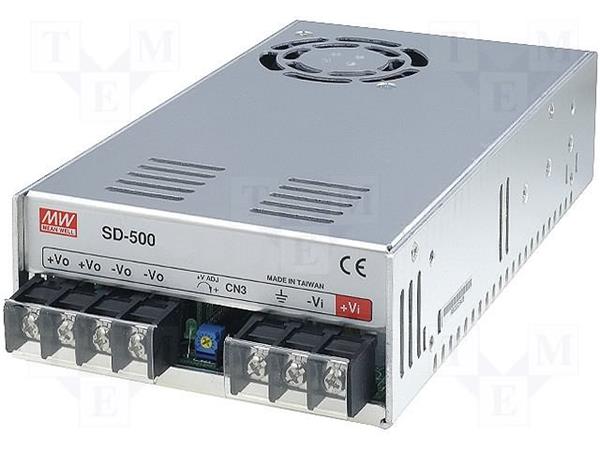 MEANWELL • SD-500L-24 • DC/DC měnič napětí uzavřený 504W z 19-72V na 24V