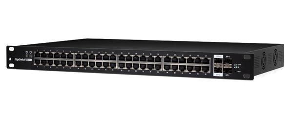 UBIQUITI • ES-48-500W • Řiditelný EdgeSwitch 48x GB LAN, 2x SFP, 2x SFP+, 500W