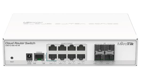 MIKROTIK • CRS112-8G-4S-IN • Cloud Router Switch