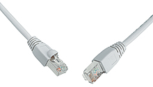 SOLARIX • C5E-315GY-0,5MB • Patch kabel CAT5E SFTP PVC 0,5m šedý snag-proof