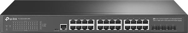 TP-LINK • TL-SG3428X-UPS • 24portový Gigabitový switch JetStream s UPS a se 4 SFP sloty