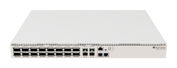 MIKROTIK • CRS520-4XS-16XQ-RM • 16xQSFP, 4x SFP28, 2x 10GE Cloud Router Switch