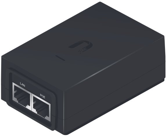 UBIQUITI • POE-24-24W-G • Gigabitový PoE Injektor, 24V/1A (24W)